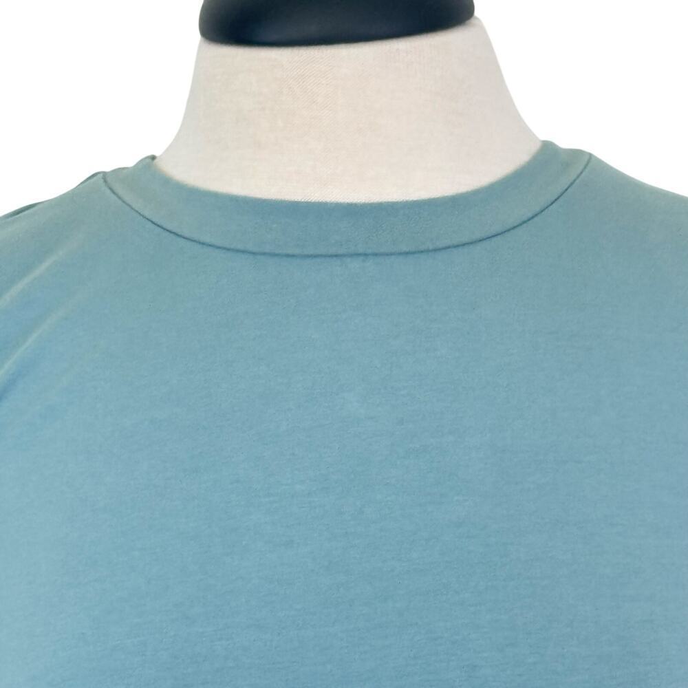 MEROKEETY Short Sleeve Crew Neck Mint T-Shirt Dress Tie Waist Ruched Dress Sz S - Picture 8 of 11